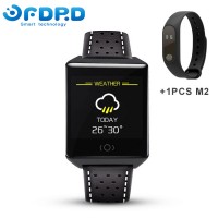 Bluetooth Heart rate Blood pressure 3D Step counter health sports smart bracelet watch